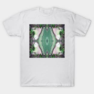 Lilly Pond and Vines in Green by South Australian artist Avril Thomas T-Shirt